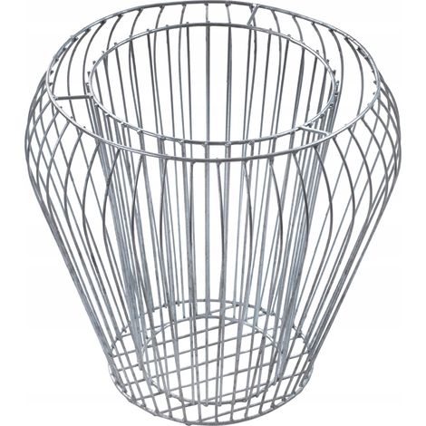 KADAX Gabionen-Pflanzkorb, Gabione, runder, aus verzinktem Stahl, 47 cm