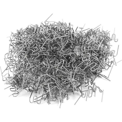 Agrafe À Souder Plastique - 0,6 mm Et 0,8 mm Vagues Pré-découpées Forme V W - Pour Réparation Pare-chocs Automobile - 500 Pièces (1/5)