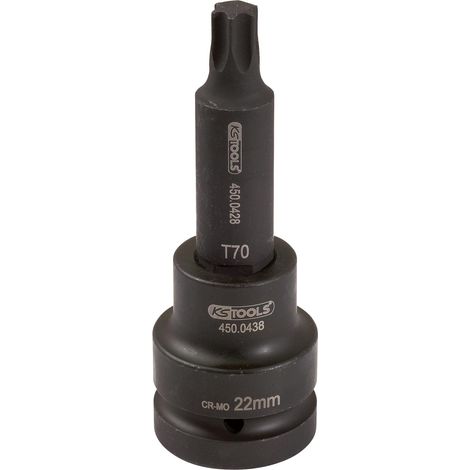 3/4" Bussola p.avvitatori ad impulsi p.viti Torx,lunga,T80 (1/2)