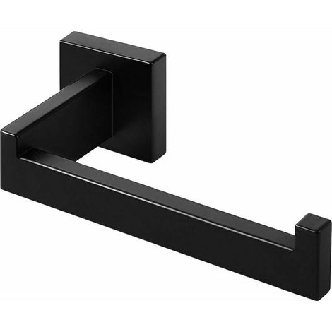 Black Toilet Paper Holder, Stainless Steel Roll Holder Toilet Paper Holder for Bathroom and Kitchen (1/5)