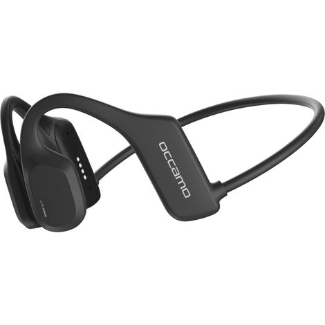 Nuove cuffie Bluetooth a conduzione ossea impermeabili Occamo SwimBeat per piscina, IP68, nere. (1/5)