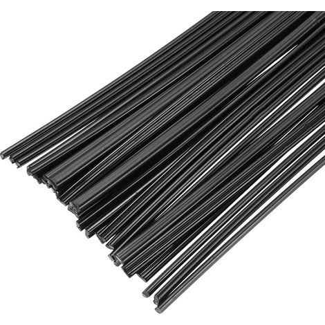 30pcs 8 Inch Plastic Welding Rods PE Welding Strips for Plastic Welder, Car Bumper, Kayak Repair, Black (1/5)