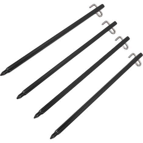 Kit de 4 piquets de tente en alliage d'aluminium haute résistance pour le camping en extérieur (1/5)