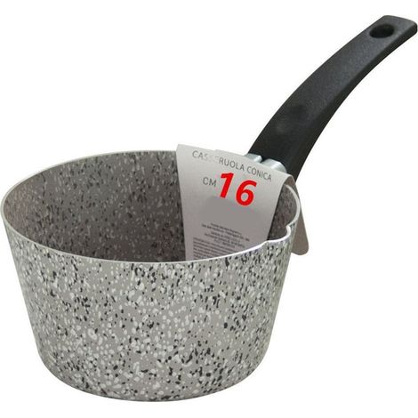 Trade Shop - Cacerola Cálcula Cálculos 12-16 Cm Recubrimiento Antideslizante Resistente A Los Arañazos Con Asa - -16 Cm -