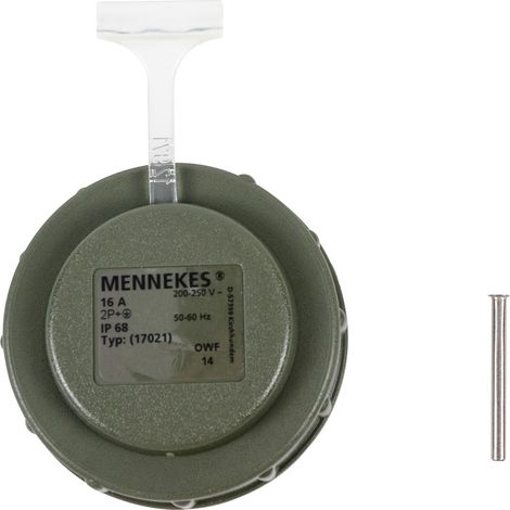 Couvercle de remplacement pour raccord Schuko bronze vert (1/2)