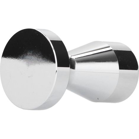 Kaffeestampfer aus Edelstahl, italienischer Kompakt-Kaffeepulver-Presshammer für Zuhause und Büro, Silber, 58 mm (1/5)
