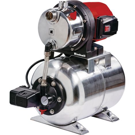 Einhell Groupe de surpression GC-WW 1250 NN (1200 W, Hauteur de refoulement 50 m, Hauteur d'aspiration 8 m, Pression 5 bar, Pression de démarrage max. 1,5 bar) (1/5)