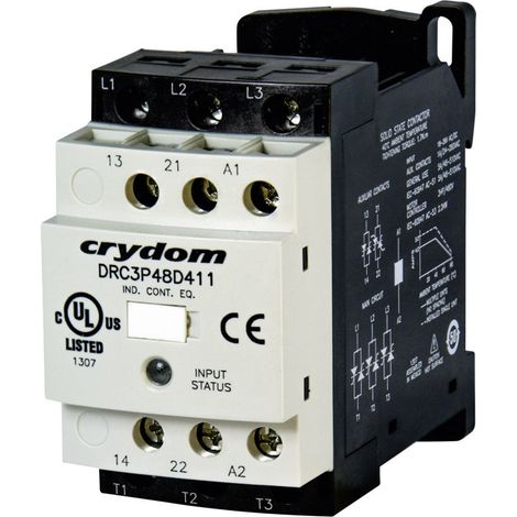 Crydom DRC3P48D400R2 Motorschütz 24 V/DC, 24 V/AC 7.6 A 1 St.