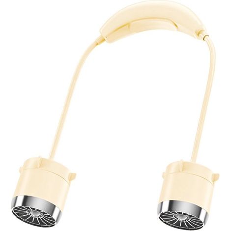 Ventilatore da collo, mini aspirapolvere portatile, ventilatore ricaricabile tramite USB, 100 velocità del vento, tubo regolabile, batteria da 800 mAh, ideale per sport all'aria aperta. (1/4)