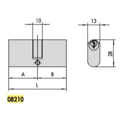 CILINDRO CISA INF. OVALE """08110.02""" 55MM 28-28