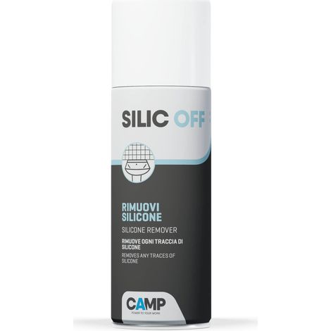 Camp Silic Off, Rimuovi Silicone Spray, Facilita la Rimozione di Silicone Fresco e Indurito (1/2)