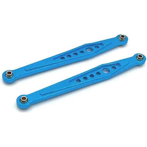 Kit de biellettes de direction arrière fixes pour voiture RC 1/12 Bleu-- (1/5)