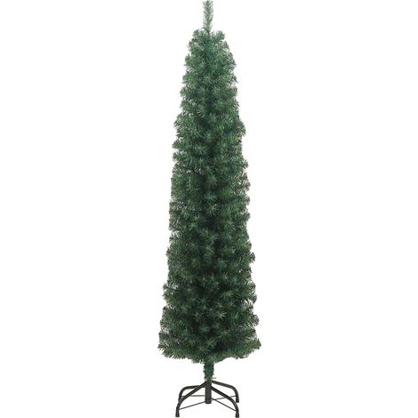 Sapin de Noël，Arbre de Noël artificiel Vert 240 cm PVC et acier et plastique CFW98793 (1/5)