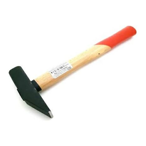 Juco, modelo Estándar para guadañas, martillo para guadañas, ideal para mantenimiento y repique de hojas de corte, 0,5 kg, acero resistente, mango de madera, color negro