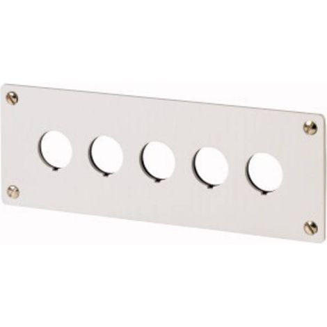 Plastron d'encastrement 5 emplacements de montage EATON M22-E5 (1/3)