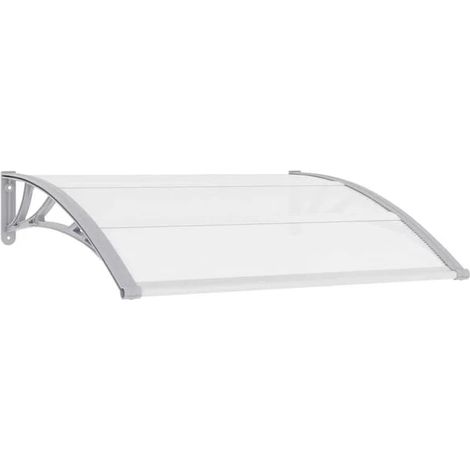 Couverture de porche transparente grise 120x75 cm PC (1/5)