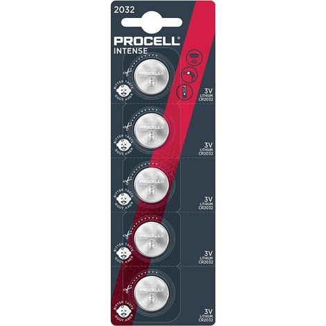 PROCELL Pile bouton CR 2032 3 V 5 pc(s) lithium Procell Intense W759433