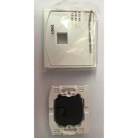 Arnould 61343 - Presa Numeris - RJ45 - Piastra + Meccanismo - Serie 2001 Light - Bianco