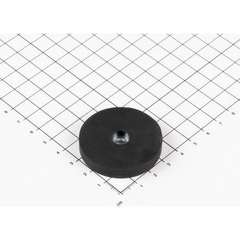 Magna-C Gummiertes Magnetsystem Ø43x7mm mit zylindrischer Senkung (1/3)