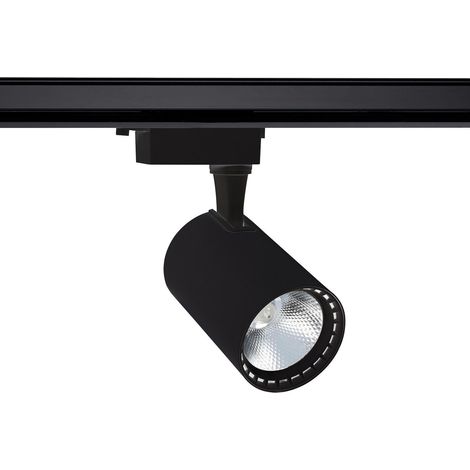 Faretto LED Binario Monofase 30W Bron Nero 3000K Bianco Caldo (1/5)