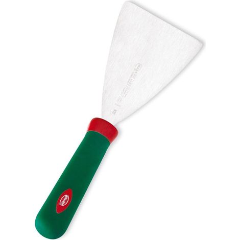 Sanelli Premana Professional Spatola Pizza, Acciaio Inossidabile, Verde/Rosso, 26 x 2.5 x 10 cm (1/2)