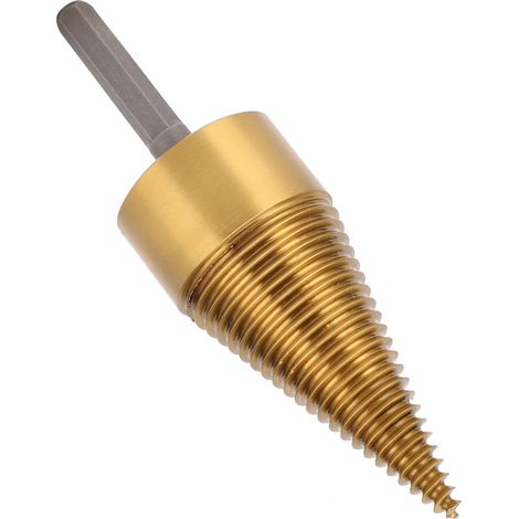Cône de perçage pour fendre le bois, embout hexagonal 42mm, accessoire de fendeuse manuelle (1/5)