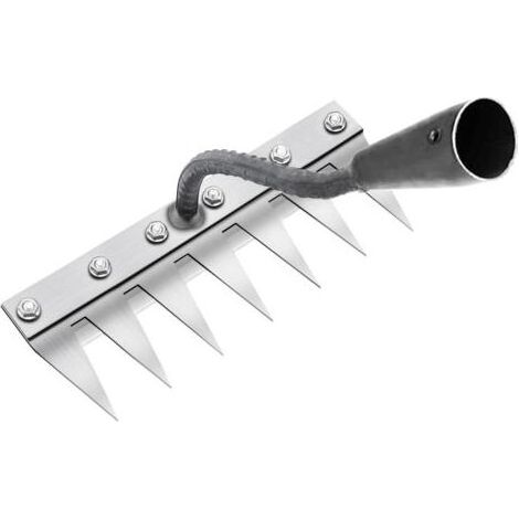 Râteau de Désherbage Multifonction en Métal, Râteau De Jardin 7 Dents, Râteau De Jardin Portable pour Désherber, (sans Manche) (1/4)