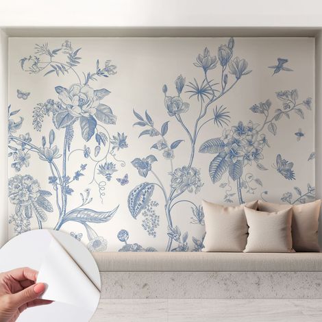 Papier peint autocollant avec imprimé pour intérieur moderne application facile a motif Motif floral 208x146 cm (1/5)
