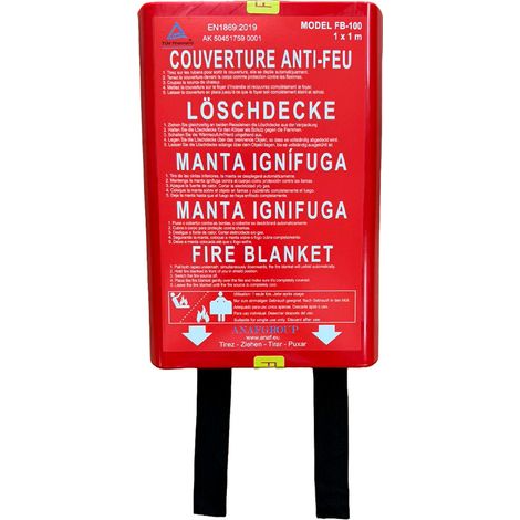 Couverture Antifeu Fb-100 Protection Incendie Rapide - Anaf Group
