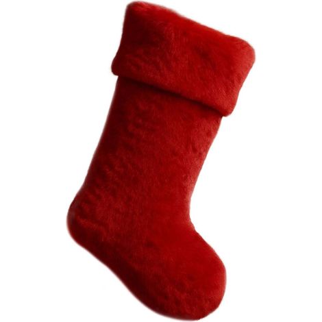 Decorazioni natalizie, addobbi per l'albero di Natale, festoso Stocking Rosso (1/5)