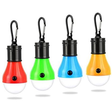 Lampe de Camping, 4x Lanterne de Camping LED Lampe de Camping à Piles Lampe de Tente Portable Lumière de Secours étanche Pour le Camping           [Classe énergétique A++] (1/5)
