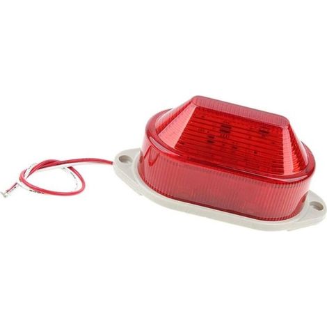 Luz de advertencia LED intermitente impermeable de 220 V CA，Fabricada con material duradero de PC y ABS (1/4)