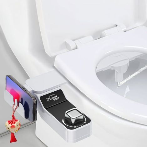Pulvérisateur Bidet Toilette WC, Non Électrique Accessoires De Toilette Japonaise - Buse Rétractable Avec 2 Angles De Jet,Lave (1/5)