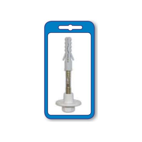 MASIDEF - 2 TASSELLI IN NYLON PER SANITARI A PARETI 10X50mm