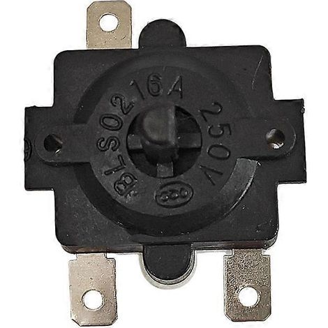 Interrupteur de chauffage 250 V 16 A à 3 broches, interrupteur thermostatique pour chauffage soufflant électrique en forme de soleil, chauffage d'appoint à air chaud ( ) (1/5)