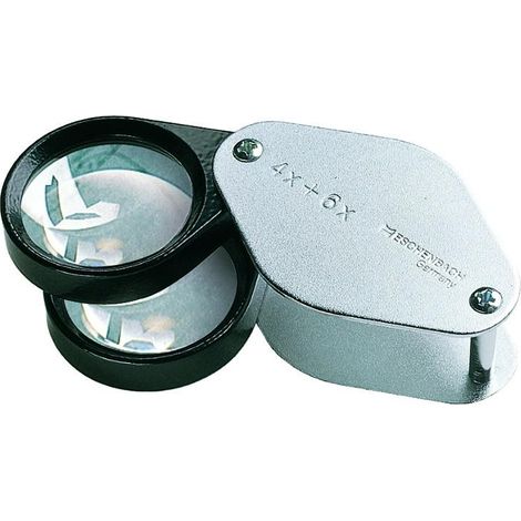 Eschenbach 1187 Lente Pieghevole Cromo 4x 6x 10x