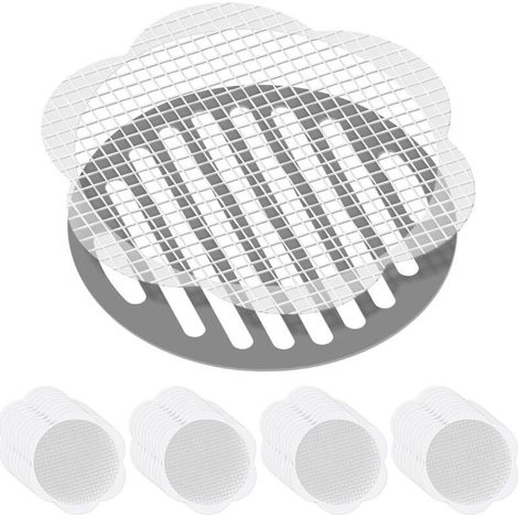 40PC Filtre Cheveux Douche et Baignoire, Attrape-Cheveux jetables pour Douche, Protecteur Grille évacuation, Filtre evier Cuisine pour Baignoire (1/5)