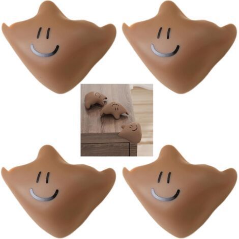 Coin De Table Protection Bebe - kit de 4 Pièces, Marron, S'enroule Autour des Bords Tranchants de la Table pour Eviter Les Bosses et Les Chocs (1/5)