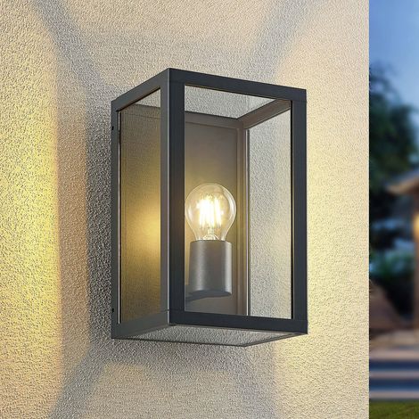 [NEUWERTIG] B-Ware Lindby Außenwandleuchte Gartenleuchte Giavanna LED Lampe dimmbar anthrazit 28cm