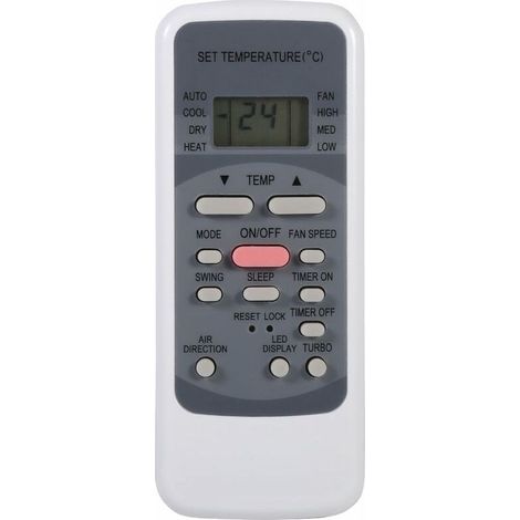 Fernbedienung für Klimaanlagen der Serie R51: R51/E, R51/CE, R51M/CE, R51D/E, R51M/BGE, R51M/BGE, mit integrierter Uhr und Ein-/Ausschalttimer. (1/5)