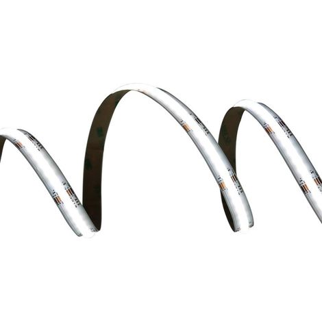Bobina Striscia Striscia LED RGBCW COB910 24V, 18W/M, Dimmerabile PWM, Tagliabile ogni 3,85cm IP20, Luce RGB CCT 2700K-6500K, CRI90, CE, Durata 30000 Ore MS32027 (1/3)