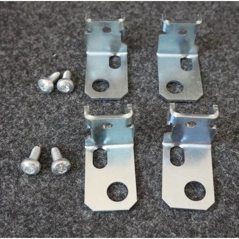 Lot de 4 brides acier galvanisé 32.5x30x53mm de fixation au sol pour socle S6000 Spacial SCHNEIDER (1/2)