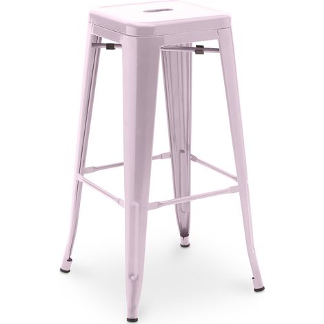 Barhocker - Industriedesign - 76cm - Neuauflage- Stylix Pastellpink