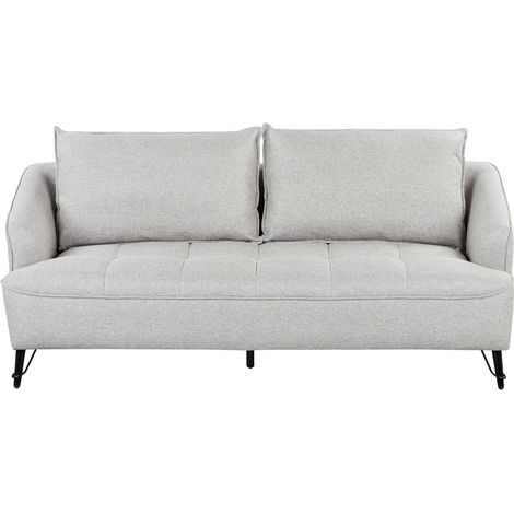 Sofa 3 Seater HOBRO Fabric Grey