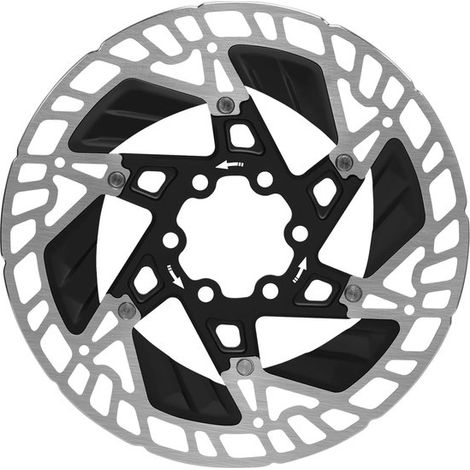 Disco freno flottante da 160 mm per bicicletta con alette di raffreddamento, in acciaio inossidabile e lega di alluminio, per bici da corsa, M (1/5)