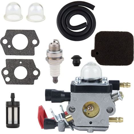 Vergaser-Reparatursatz für STIHL BG50 und BG55, passend für Rasenmäher mit BG45- und BG85-Vergaser, Teilenummer 4229-120-0650, inklusive Dichtung, Zündkerzenfilter (1/4)