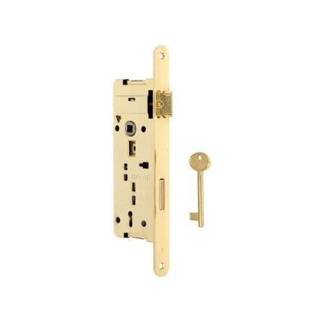 Serratura Patent Bordo Tondo Ottonata Mm.35