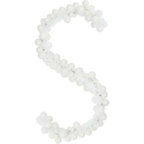 Couronne de Noël blanche, 186 cm, polystyrène (1/5)
