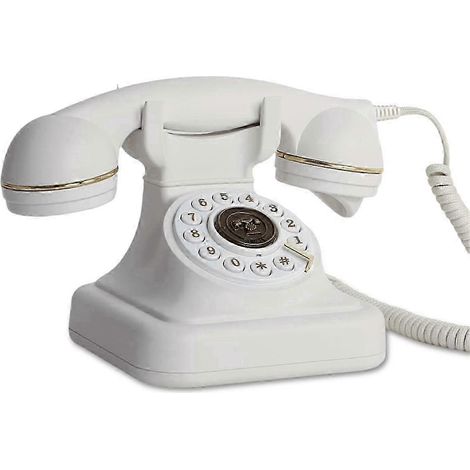 Téléphone audio de style rétro à cadran rotatif, enregistreur vocal vintage (1/4)