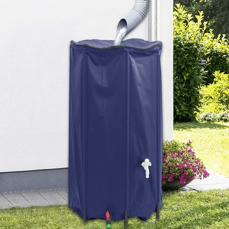 Serbatoio dell'acqua pieghevole con rubinetto, 380 L, in PVC (1/5)